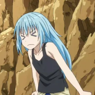 🦕 Rimuru Tempest That Time I Got Reincarnated as a Slime Anime, Rimuru, Tempest, Schleim, Charakter whatsapp sticker