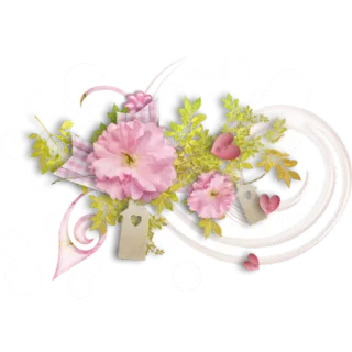 🌹 цветы, цветочный, букет, розовые цветы, сердце, украшение, весна telegram sticker