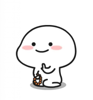 📿 carino, blob, cartone animato, emoji, personaggio whatsapp sticker