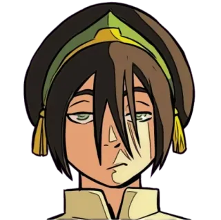 😑 Toph Avatar: The Last Airbender Avatar, Der Herr der Elemente, Toph, Erdbeherrschung, Blind, Charakter whatsapp sticker