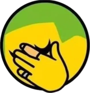 🤦 slap, hand, face, impact, hit, comic, cartoon, expression, joke telegram sticker