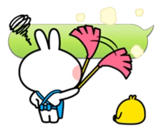 ⛔ Hase, Fan, Cartoon, Süß telegram sticker