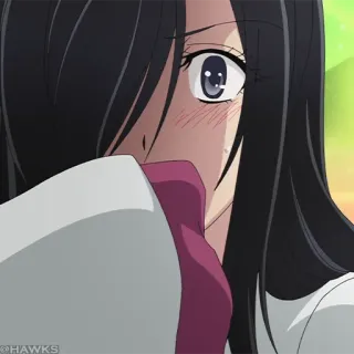 🧪 动漫, 女孩, 脸红, 害羞 telegram sticker