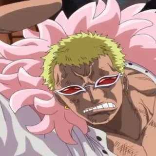 🏴‍☠️ Donquixote Doflamingo One Piece Аниме, Манга, Злодей, Дофламинго, One Piece telegram sticker