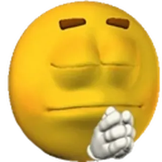 😑 emoji, rezando, suplicando, amarillo, emoticono whatsapp sticker
