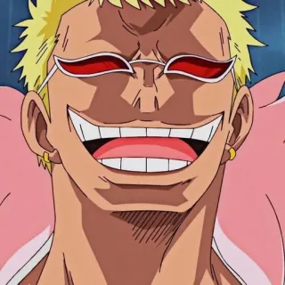 🦩 Donquixote Doflamingo One Piece อนิเมะ, วันพีซ, โดฟลามิงโก้, ตัวร้าย, มังงะ telegram sticker