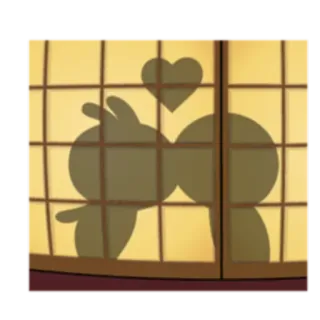 💙 cartoon, silhouette, love, heart, window, kiss, relationship telegram sticker