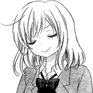 😌 Manga, Anime, Porträt, Illustration, Schuluniform telegram sticker