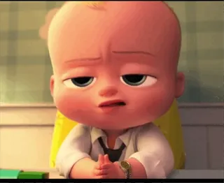 😒 Boss Baby The Boss Baby em bé, hoạt hình, phim hoạt hình, Nhóc trùm, áo vest whatsapp sticker
