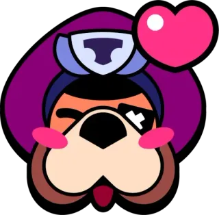 ❤️ character, dog, heart, patch telegram sticker