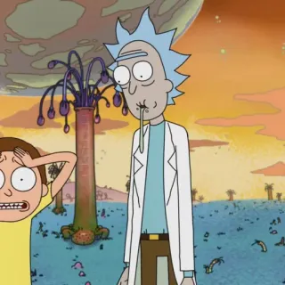 🛸 Rick Sanchez Rick and Morty Rick and Morty, Erwachsenenanimation, Cartoon, Science-Fiction, animiert, Rick Sanchez telegram sticker