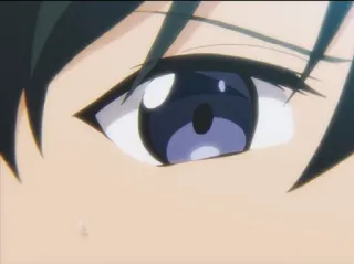 💙 mắt, anime, cận cảnh, khuôn mặt telegram sticker