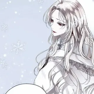 ⛩ kobieta, anime, sztuka, portret, zima, śnieg telegram sticker