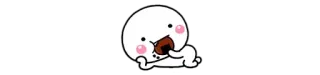 😋 Cartone animato, Carino, Mangiare, Kawaii, Chibi telegram sticker