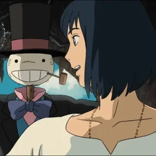 ⚜ Howl Howl's Moving Castle Anime, Película, Magia, Fantasía, Ghibli, Personajes, Escena telegram sticker