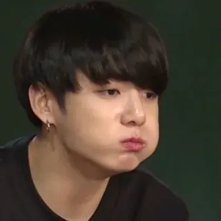 🍁 Jungkook kpop, idol, cantante, faccia buffa, meme, bts, asiatico telegram sticker