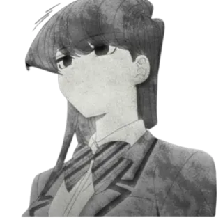 🗿 Komi Shouko Komi Can't Communicate Komi Shouko, Komi no puede comunicarse, Anime, Chica, Uniforme escolar, Manga telegram sticker