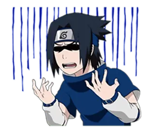 😬 Sasuke Uchiha Naruto anime, sasuke, uchiha, naruto, confused, meme telegram sticker