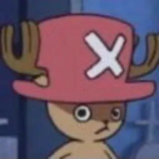 🌊 Tony Tony Chopper One Piece Anime, Cartoon, Figur, Rentier, Niedlich telegram sticker