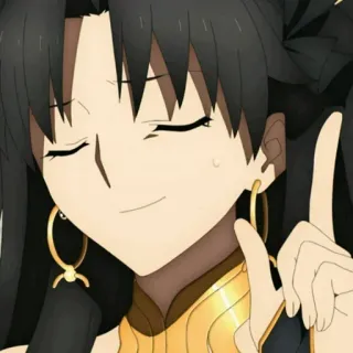 😅 Rin Tohsaka Fate/stay night Anime, Manga, Personaje, Fate, Chica telegram sticker