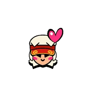 🥰 Sandy Brawl Stars 荒野乱斗, 沙迪, 角色, 游戏, 手机游戏 telegram sticker