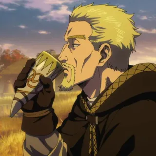 😆 Askeladd Vinland Saga Anime, Wikinger, Trinken, Askeladd, Vinland Saga, Fantasy telegram sticker