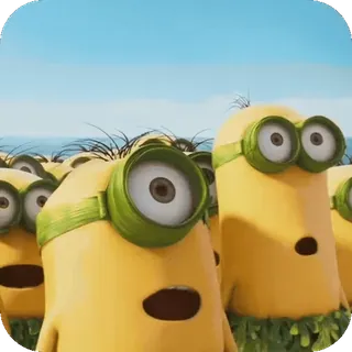 ๐ Minions Despicable Me minions, despicable me, animation, yellow, crowd, funny, cartoon, movie, characters, group telegram sticker