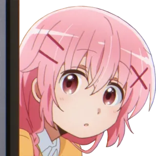👀 Anime, Gadis, rambut pink, imut, Kartun, Karakter telegram sticker