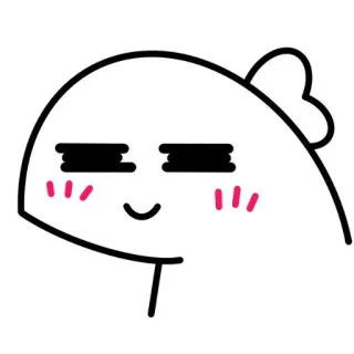 ☺️ Blob, Dessin animé, Mignon, Simple, Sourire whatsapp sticker