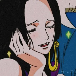 🖤 Boa Hancock One Piece Anime, One Piece, Boa Hancock, Fan art, Sticker telegram sticker