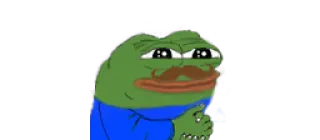 👨‍🦳 pepe, rana, baffi, sorriso telegram sticker