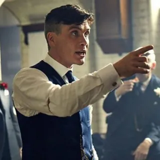 😒 Tommy Shelby Peaky Blinders Peaky Blinders, Tommy Shelby, Cillian Murphy, Drama, Phim truyền hình, Gangster telegram sticker