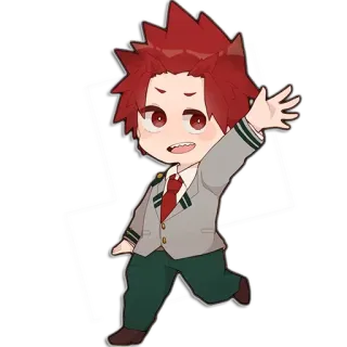 👋 Eijiro Kirishima My Hero Academia anime, character, hero, manga, kirishima telegram sticker