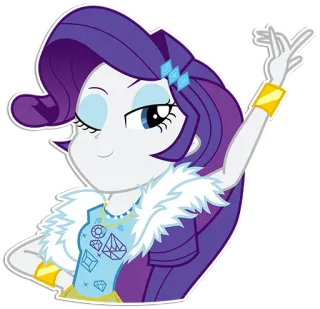 😉 Rarity My Little Pony Raridade, Pônei, Personagem, My Little Pony, Desenho animado, Adesivo telegram sticker