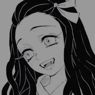 ➰ Nezuko Kamado Demon Slayer Nezuko, Demon Slayer, Anime, Manga, Süß, Mädchen telegram sticker