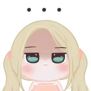 🍬 Emoji, Rubia, Chica, Linda, Dibujos animados telegram sticker