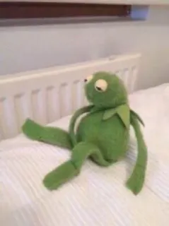 🌚 Kermit kermit, rana, burattino, triste telegram sticker