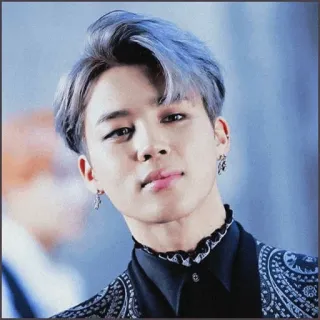 ⚫️ Jimin Jimin, BTS, K-Pop, cantor, celebridade telegram sticker