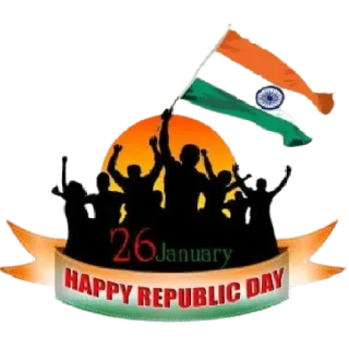 😀 26 January
HAPPY REPUBLIC DAY Inde, Fête de la République, Drapeau indien, Célébration, 26 janvier, Vacances telegram sticker