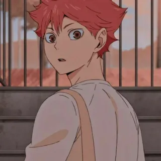 💫 Hinata Shoyo Haikyuu!! anime, hinata shoyo, haikyuu, manga, cartoon, portrait telegram sticker