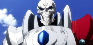 💀 Ainz Ooal Gown Overlord 动漫, 骷髅, 角色, Overlord, 安兹·乌尔·恭, 幻想 telegram sticker