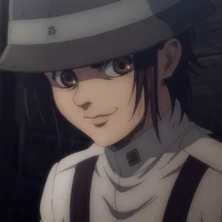 😏 Gabi Braun Attack on Titan Anime, Attack on Titan, Gabi Braun, Militar, Personagem telegram sticker
