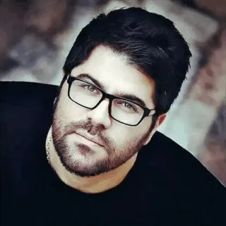 👤 homem, retrato, óculos, barba, sério, pessoa telegram sticker