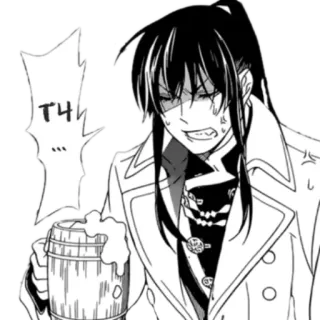 🍺 TH
... anime, manga, drinking, character, black and white, alcohol, beer mug telegram sticker