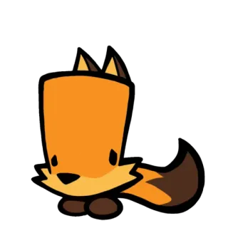 🙁 cáo, động vật, hoạt hình whatsapp sticker