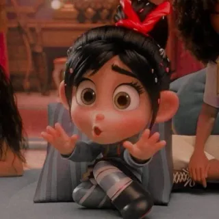 🍓 Vanellope von Schweetz Wreck-It Ralph dibujos animados, animado, personaje, Vanellope, ¡Rompe Ralph!, Disney telegram sticker