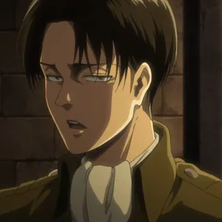 ☁️ Levi Ackerman Attack on Titan anime, manga, Attack on Titan, Levi, Levi Ackerman, captain telegram sticker