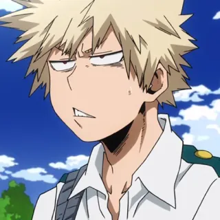 📚 Bakugo Katsuki My Hero Academia anime, manga, bakugo, my hero academia, katsuki bakugo telegram sticker