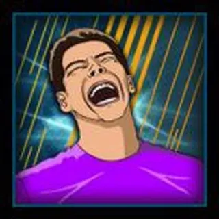 😆 meme, funny, expression, cartoon, portrait telegram sticker