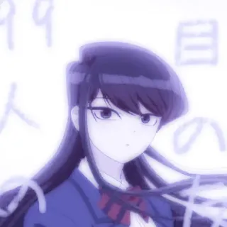☂️ Komi Shouko Komi Can't Communicate Anime, Manga, Escuela, Cute, Chica, Komi can't communicate, Komi Shouko telegram sticker